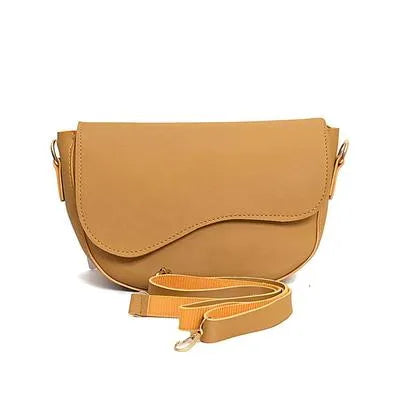 Maroon PU Leather Crossbody Bag for Girls